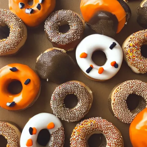 Image similar to Halloween Krispy Kreme Donuts, product photo