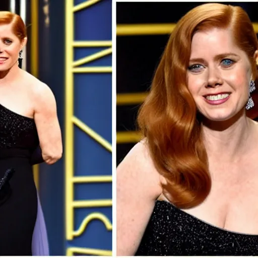 Prompt: amy adams winning an oscar, very detailed, realistic
