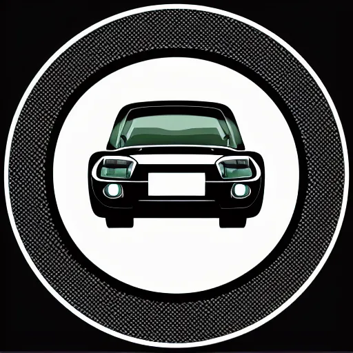 Image similar to black vector icon of a car on white background, #vector