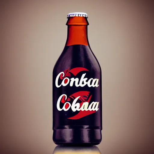 Image similar to a bottle of conka cola, marketing promo photo