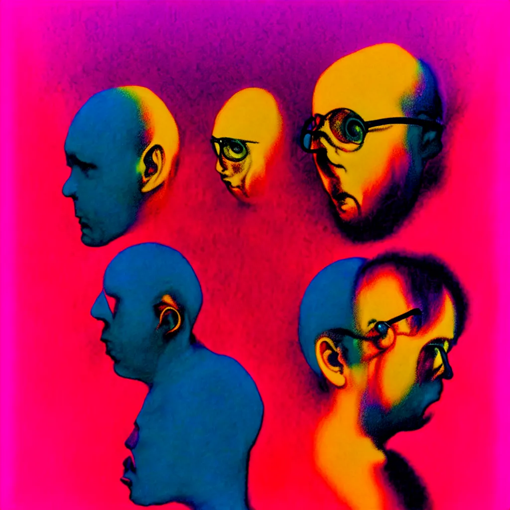 Image similar to weird and disturbing portrait of todd solondz, vivid colors, neon, art by ( ( ( kuvshinov ilya ) ) ) and wayne barlowe and francis bacon and artgerm and wlop and william - adolphe bouguereau