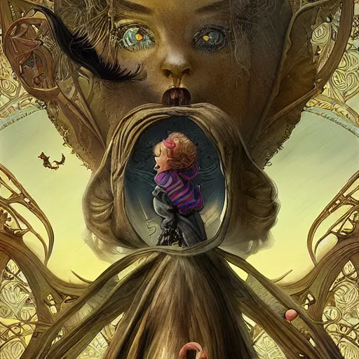 Image similar to realistic detailed children flying through the stars by emilia dziubak, will terry, greg olsen, chris mars, ann long, and mark brooks, dramatic, fairytale, art nouveau, victorian, neo - gothic, gothic, character concept design, storybook design