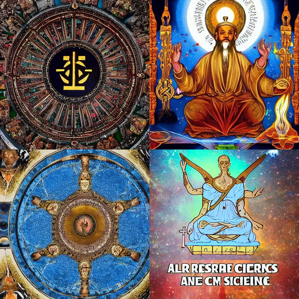 Prompt: all religions and science combined