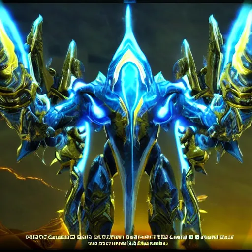 Image similar to protoss, amazing cinematic dramatic lightong, extremely detailed, hd, 4 k