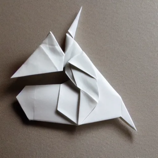 Image similar to an origami swan made out of a united states dollar bill, photograph,