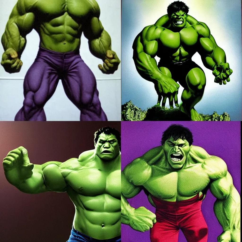 Prompt: Hemrione as the incredible hulk