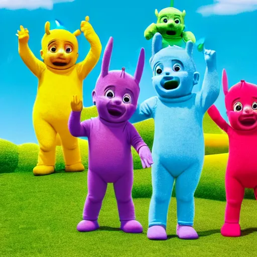 Image similar to teletubbies