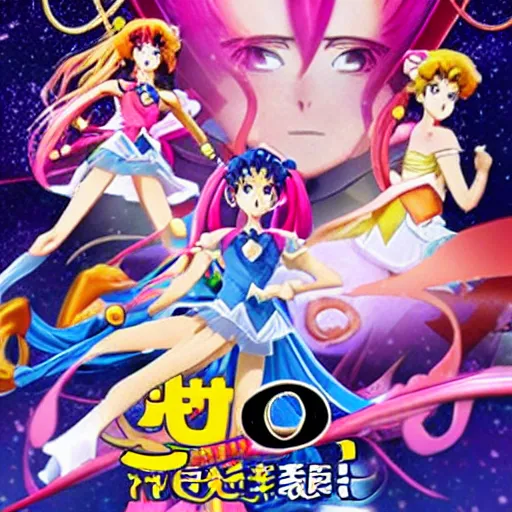 Prompt: sailor moon eternal is a japanese animated action fantasy film