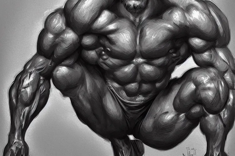 Image similar to gigachad luigi bodybuilder crouching by ilya kuvshinov, ernest khalimov body, super mario bros symmetrical face concept art, hyper realistic, intricate, elegent, highly detailed, digital painting, concept art, smooth, sharp, focus, illustration, art by artgerm and greg rutkowski and alphonse mucha, artstation