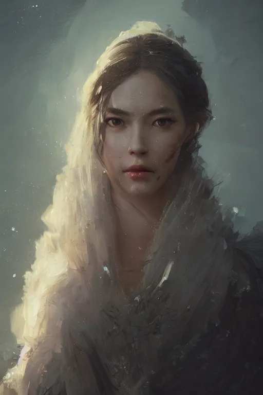 Prompt: A fancy portrait of a young and beautiful women by Greg Rutkowski, Sung Choi, Mitchell Mohrhauser, Maciej Kuciara, Johnson Ting, Maxim Verehin, Peter Konig, Bloodborne, 8k photorealistic, cinematic lighting, HD, high details, dramatic, dark atmosphere, trending on artstation