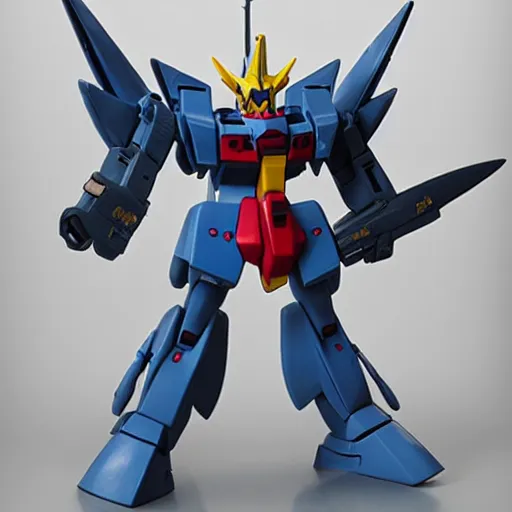 Image similar to gundam with a shark head and fins