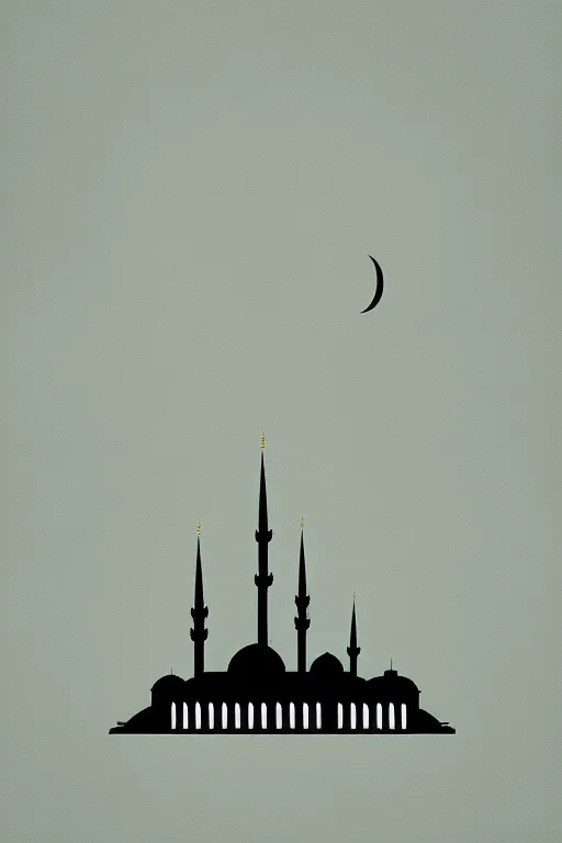 Image similar to minimalist vintage art of istanbul, illustration, vector art