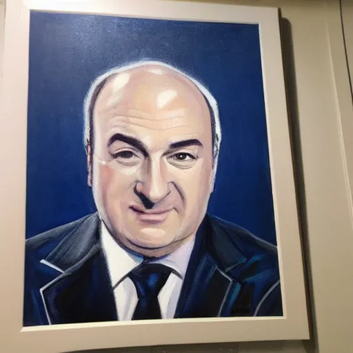 Prompt: kevin o'leary draw in kevin o'leary painting, painted by kevin o'leary in his room