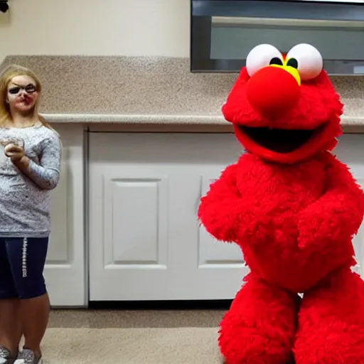 Image similar to obese elmo