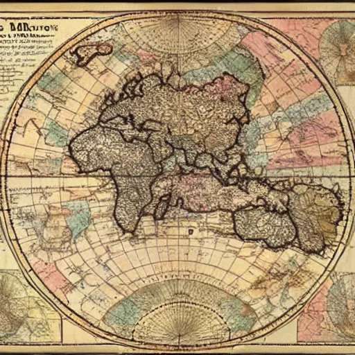 Prompt: “1800s map of mars. Old. Colorful.”