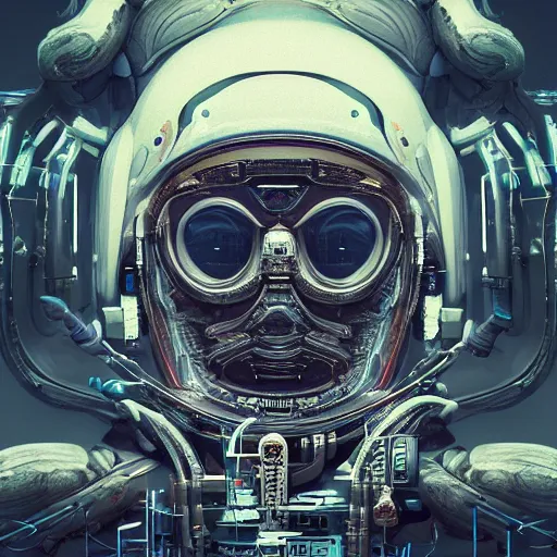 Prompt: hyperrealistic portrait of a squid monster astronaut, full body portrait, well lit, intricate abstract. cyberpunk, intricate artwork, by Tooth Wu, wlop, beeple. octane render,in the style of Jin Kagetsu, James Jean and wlop, highly detailed, sharp focus, intricate concept art, digital painting, ambient lighting, 4k, artstation