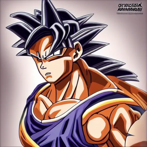 Image similar to amazing lifelike award winning marble bust of goku trending on art station artgerm Greg rutowski alpgonse mucha cinematic
