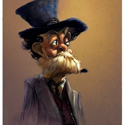 Image similar to the drunk french baron by peter de seve