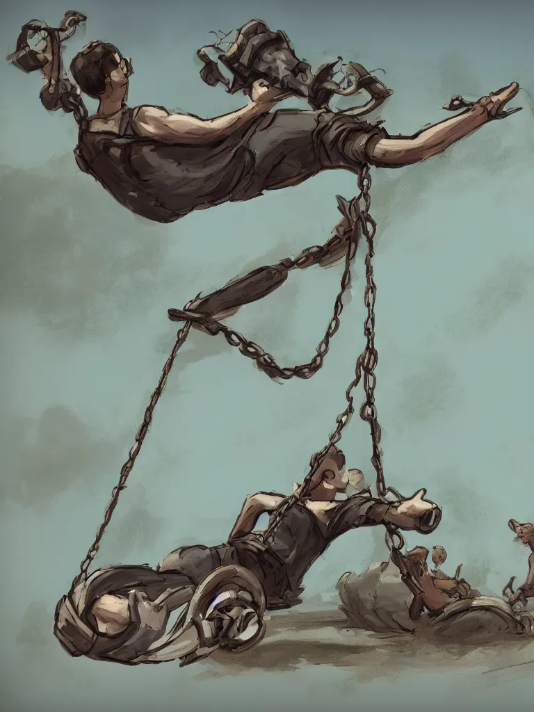 Image similar to tire swing disney concept artists, blunt borders, rule of thirds