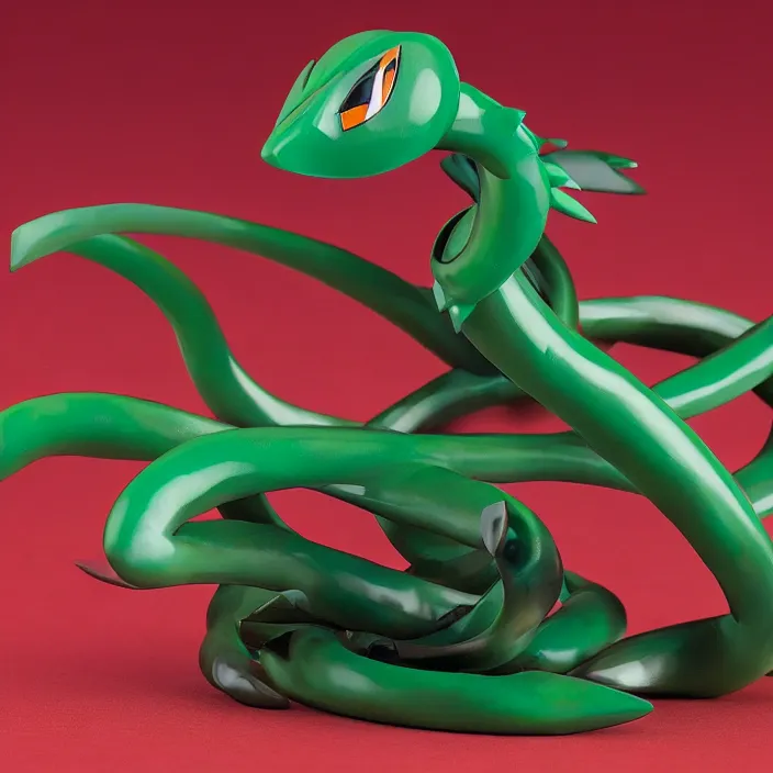 Prompt: a figure of rayquaza, figurine, detailed product photo