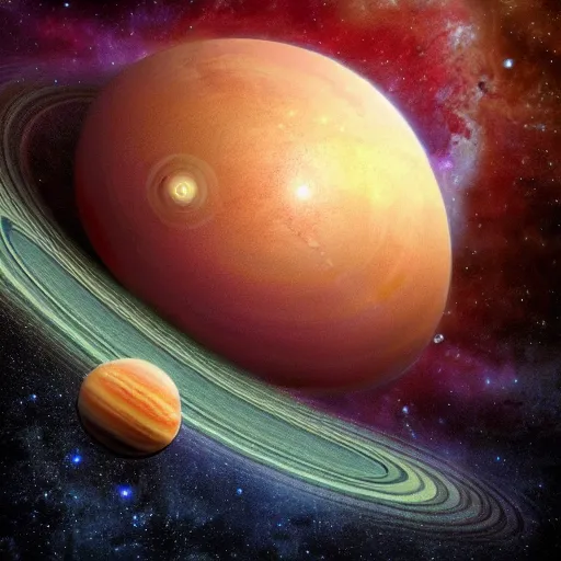 Image similar to 4 k ultra detailed fantasy art photo of the solar system blended into an ai award winning picture that is the best of the best