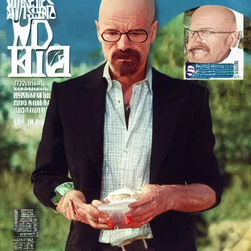 Image similar to Walter White on the cover of Swimsuit Illustrated (1989)