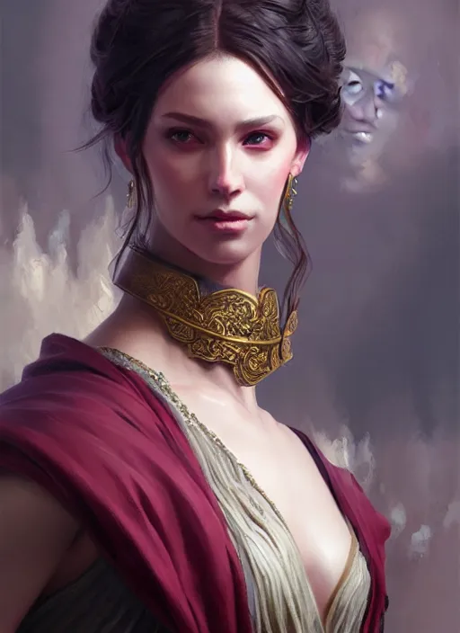 Image similar to a _ fantasy _ style _ portrait _ painting _ of aristocrat oil _ painting _ unreal _ 5 _ daz. _ rpg _ portrait _ extremely _ detailed _ artgerm _ greg _ rutkowski _ greg