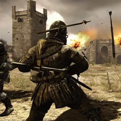 Image similar to call of duty medieval warfare