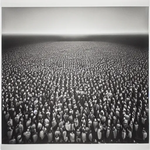 Image similar to wide angle robos by Diane Arbus and Andreas Gursky