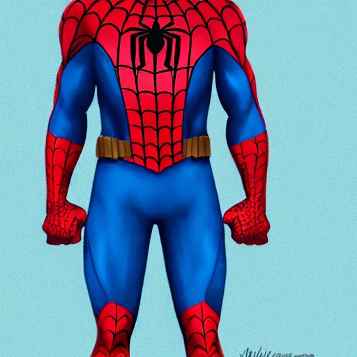 Image similar to spiderman as captain america,