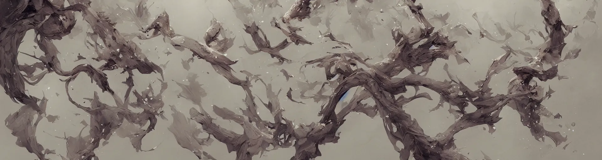 Prompt: highly detailed beautiful photography of branches, splash, sharp focus, dynamic lighting, elegant harmony, beauty, masterpiece, by riccardo federici, by james jean, by craig mullins, by lois van baarle, by makoto shinkai, by greg tocchini, by greg rutkowski, illustration, ink draw, pen,