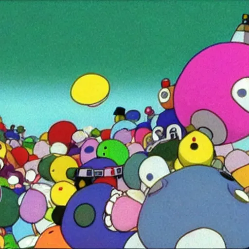 Image similar to award winning katamari damacy movie directed by Hayao Miyazaki