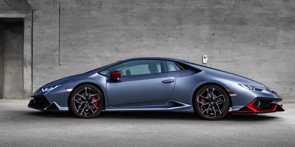 Image similar to a honda civic in the shape of lamborghini huracan