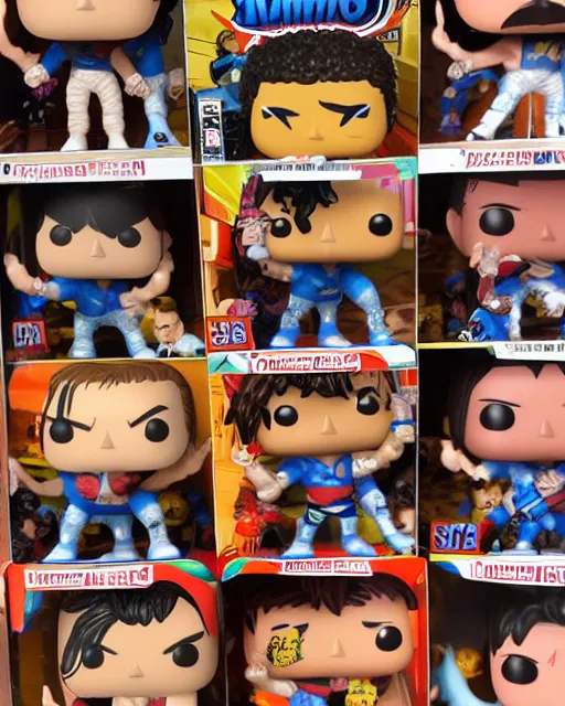 Image similar to Wrestler Funko Pop. Photographic, photography