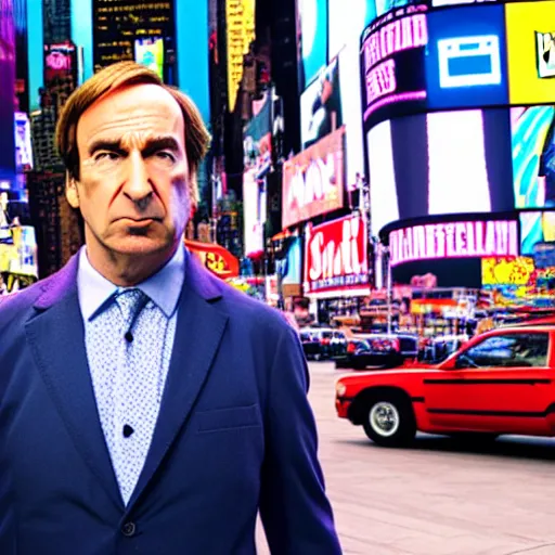 Image similar to Saul Goodman in times square