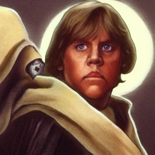 Image similar to Luke skywalker as a skinwalker