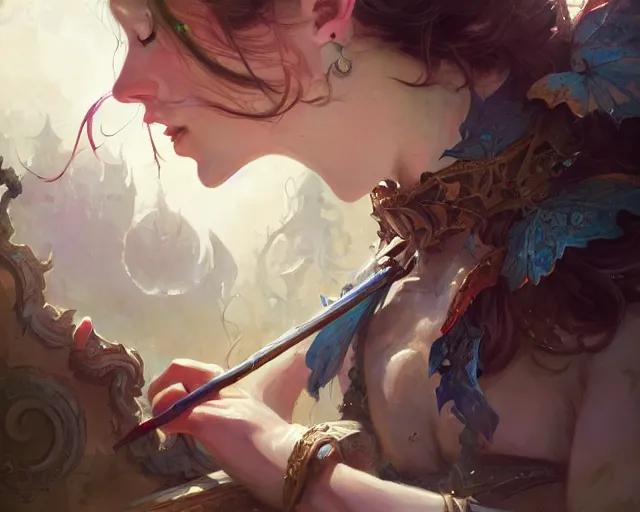 Image similar to photography of quentin blake, deep focus, d & d, fantasy, intricate, elegant, highly detailed, digital painting, artstation, concept art, matte, sharp focus, illustration, hearthstone, art by artgerm and greg rutkowski and alphonse mucha