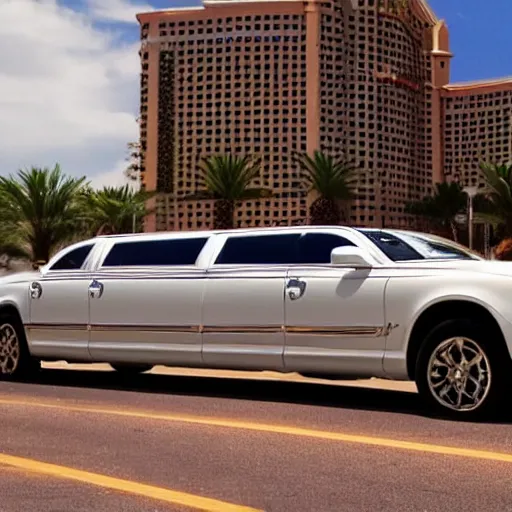 Image similar to limousine rolling up to ceasers las vegas