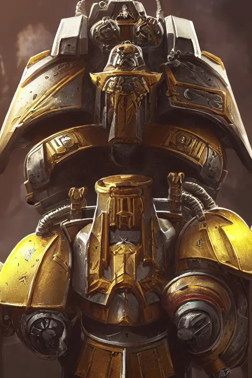 Image similar to armor portrait heros warhammer 4 0 k horus heresy fanart - the primarchs emperor by johannes helgeson animated with vfx concept artist & illustrator global illumination ray tracing hdr fanart arstation zbrush central hardmesh 8 k octane renderer comics stylized