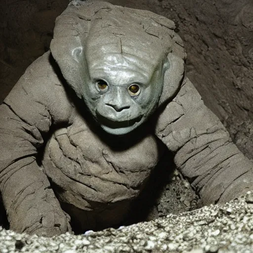 Prompt: national geographic professional photo of golem, award winning