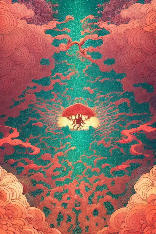 Image similar to a beautiful hyperdetailed design 4 k wallpaper illustration of a huge reddish phoenix, victo ngai style, from china, style of studio ghibli, makoto shinkai, raphael lacoste, louis comfort tiffany, denoise, deblurring, artgerm, xision, james jean, ross tran, chinese style