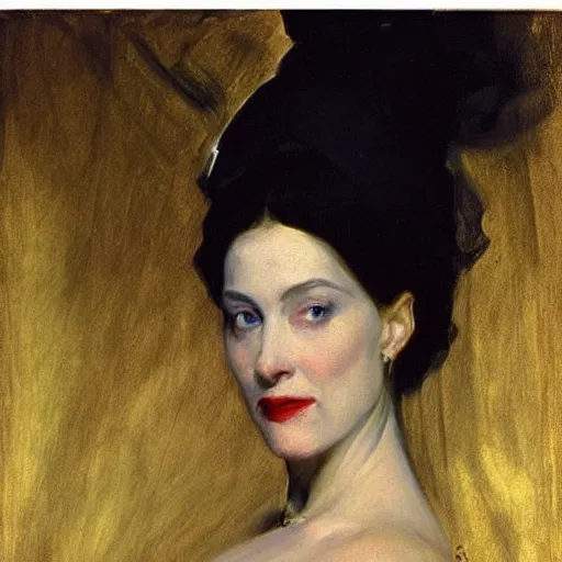 Image similar to “madame x by John singer Sargent”