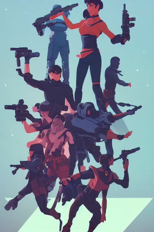 Image similar to rebels in the future resisting the government, centered, solid bacgkround, median photoshop filter cutout vector behance, hd by artgerm, jesper ejsing, by rhads, makoto shinkai and lois van baarle, ilya kuvshinov, rossdraws, illustration, art by ilya kuvshinov and gustav klimt