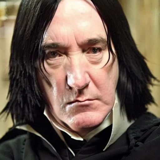 Prompt: severus snape crying like a baby