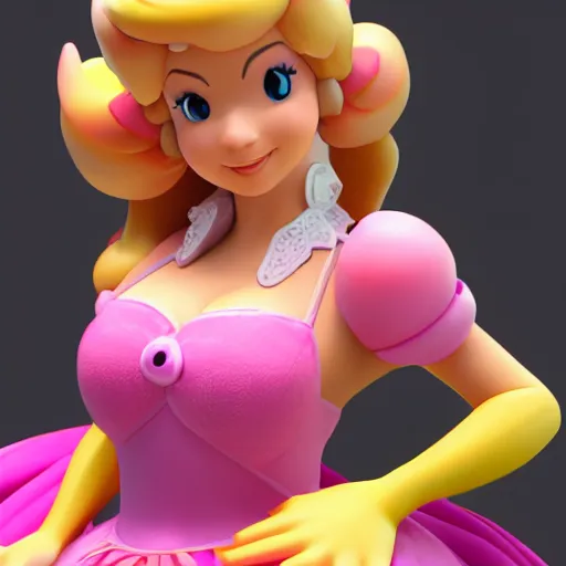 Image similar to photo of princess peach as a real life character posing, 8 k, ultra details