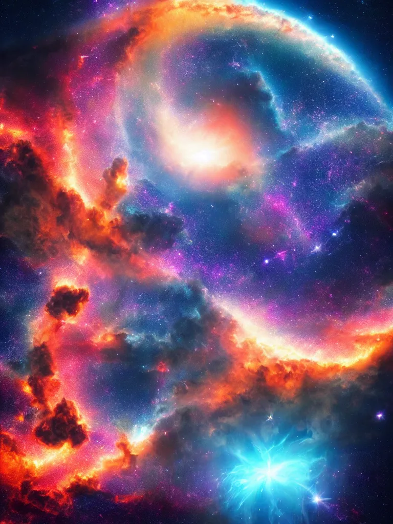 Prompt: celestial epic beautiful cinematic vibrant astral space image of a sparkling ethereal cosmic universe full of otherwordly dreamy celestial cosmos, magical solar storms, nasa photos, artstation
