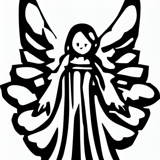 Prompt: angel emoji clipart design