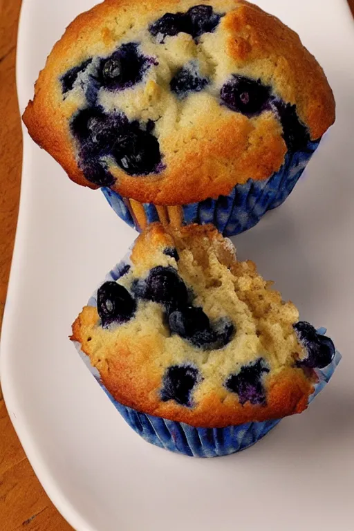 Image similar to sad blueberry muffin