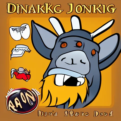 Image similar to cartoon donkey viking