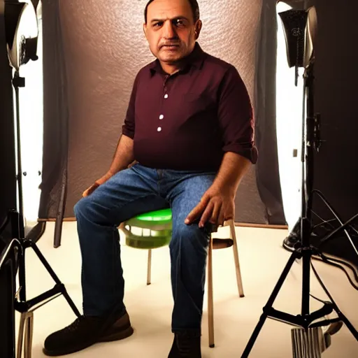 Prompt: the typical kurdish dad, studio photo, studio lighting